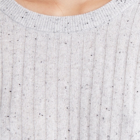 Madewell Grey Speckled Relaxed Crewneck Sweater - Picture 4 of 7